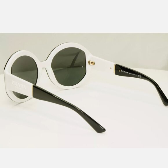 Prada Black White Milano Womens Sunglasses Italy main image 7